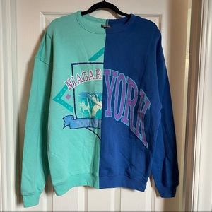 Wild Fable Double Graphic Crew Sweatshirt